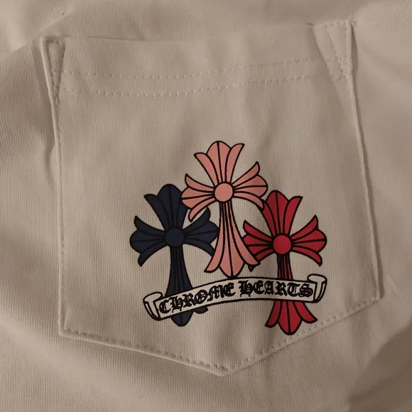 Chrome Hearts Cream Long Sleeve with Multicolor Graphics - Picture 3 of 6